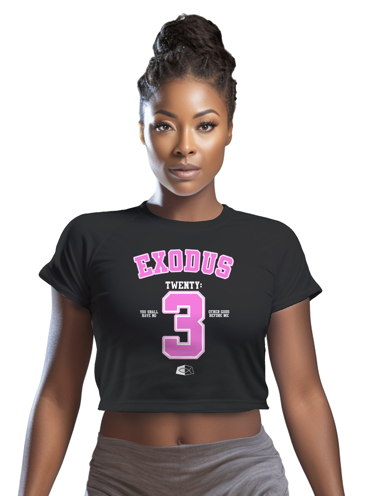 Exodus 20:3 - Women’s Crop Tee
