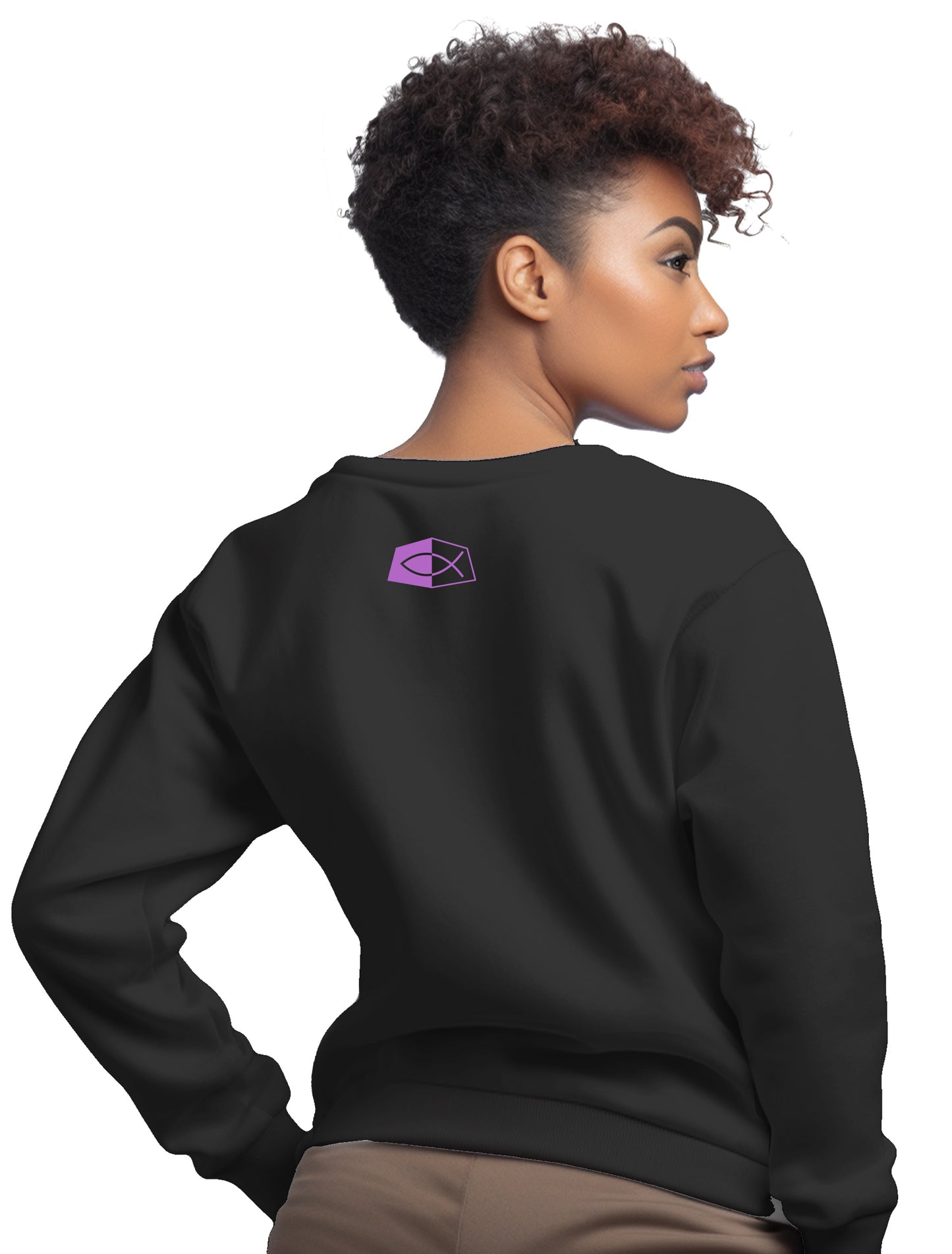 'WOMAN' PROVERBS 31:17 - Women’s premium Unisex sweatshirt