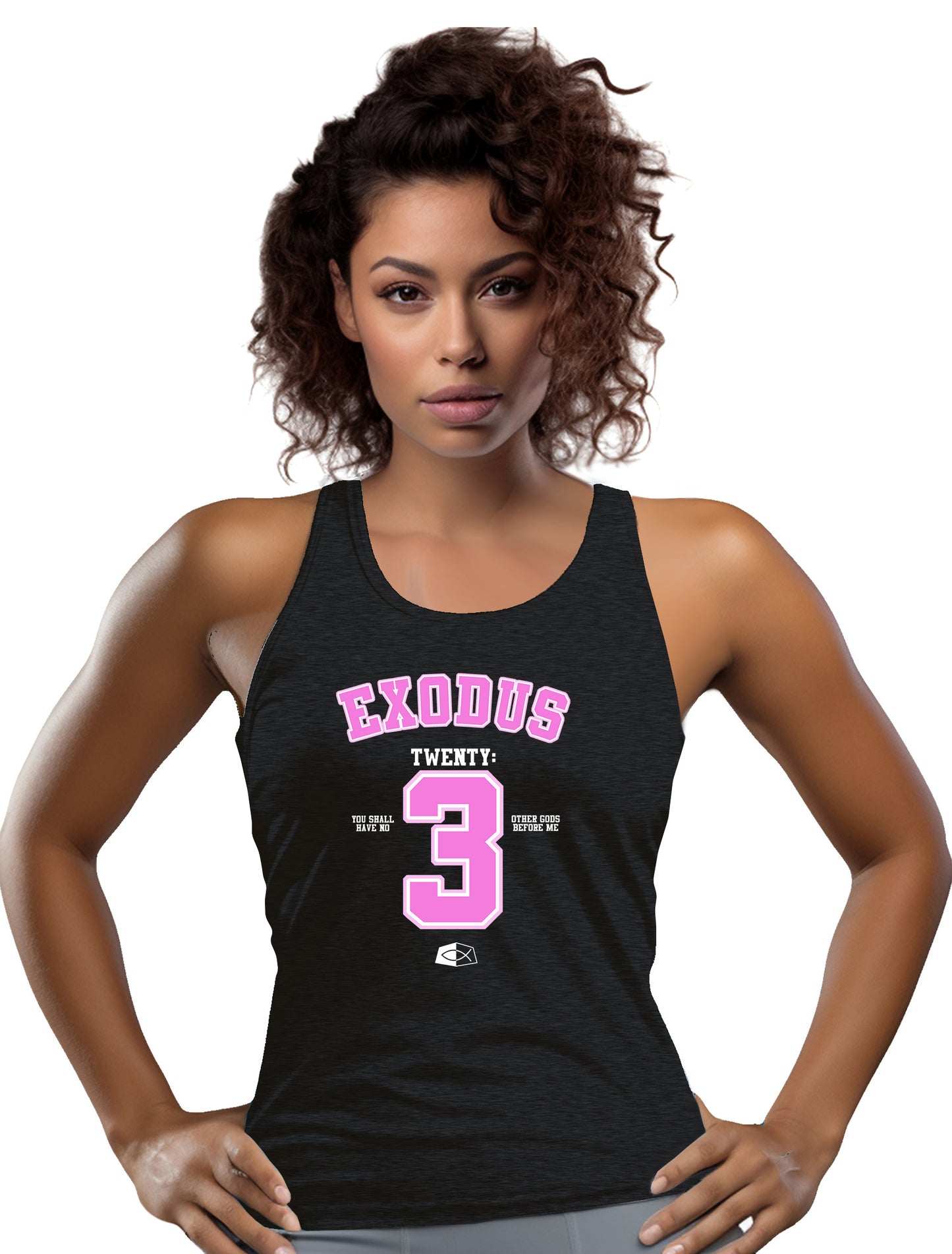 Exodus 20:3 - Women's Racerback Tank Top