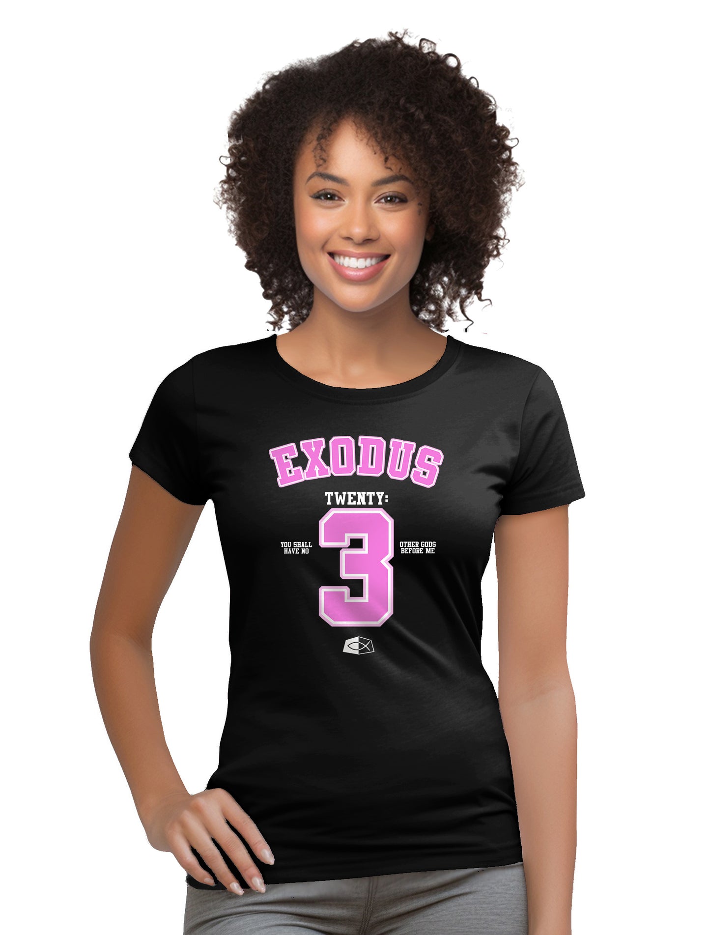 EXODUS 20:3 - Women's short sleeve fitted tee