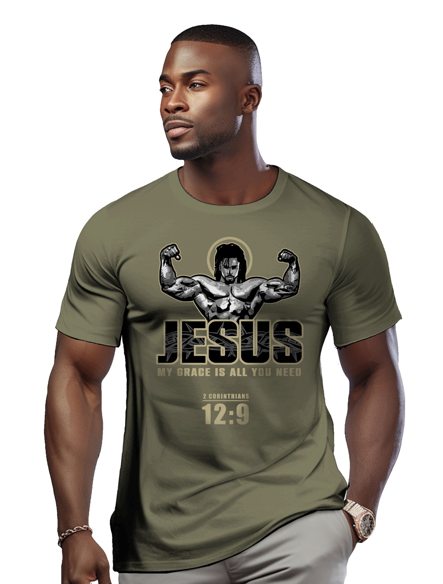JESUS GRACE 2 Corinthians 12:9- Men's classic tee