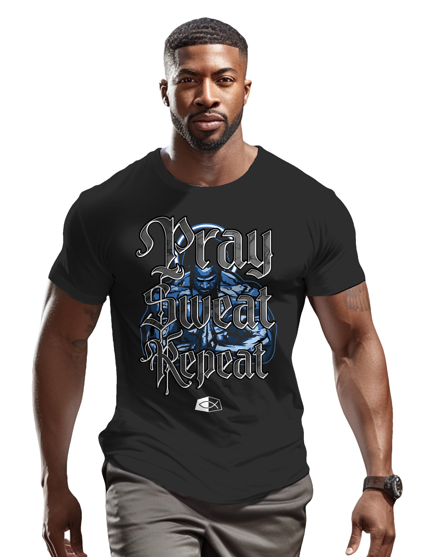 PRAY, SWEAT, REPEAT - Men's classic tee