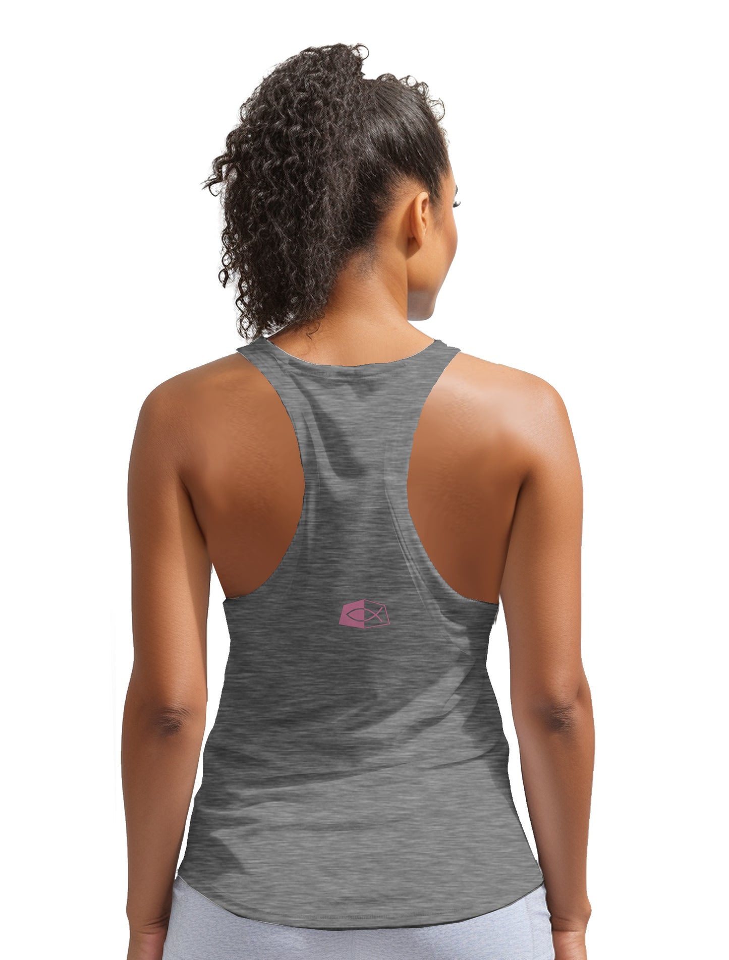 Jesus Is My Stregnth 2 Corinthians 12:9 - Women's Racerback Tank Top