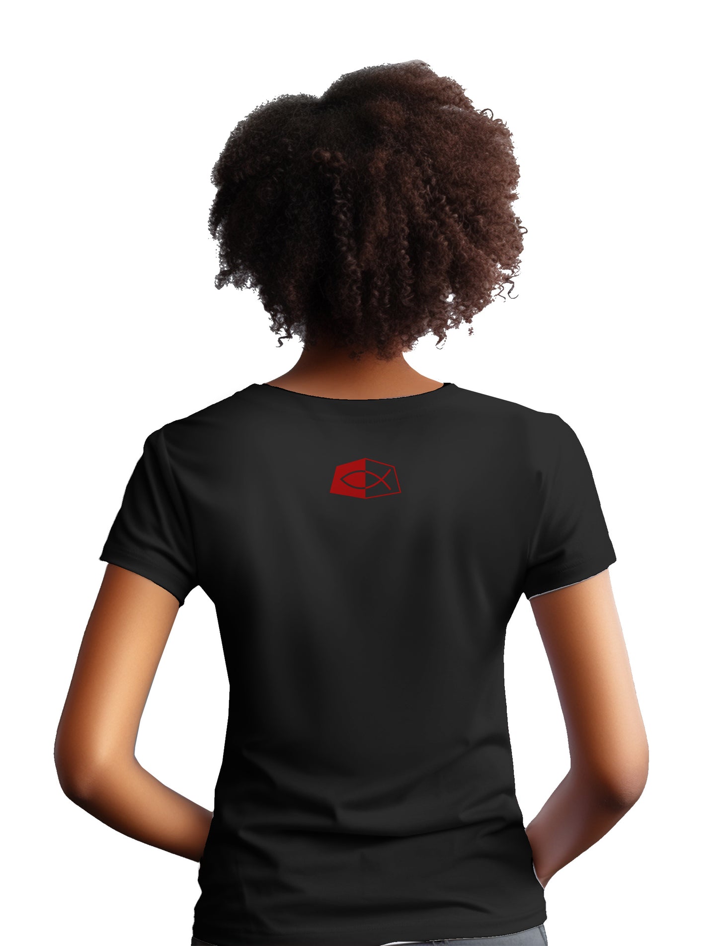 Power 1 Corinthians 4:20- Women's short sleeve fitted tee