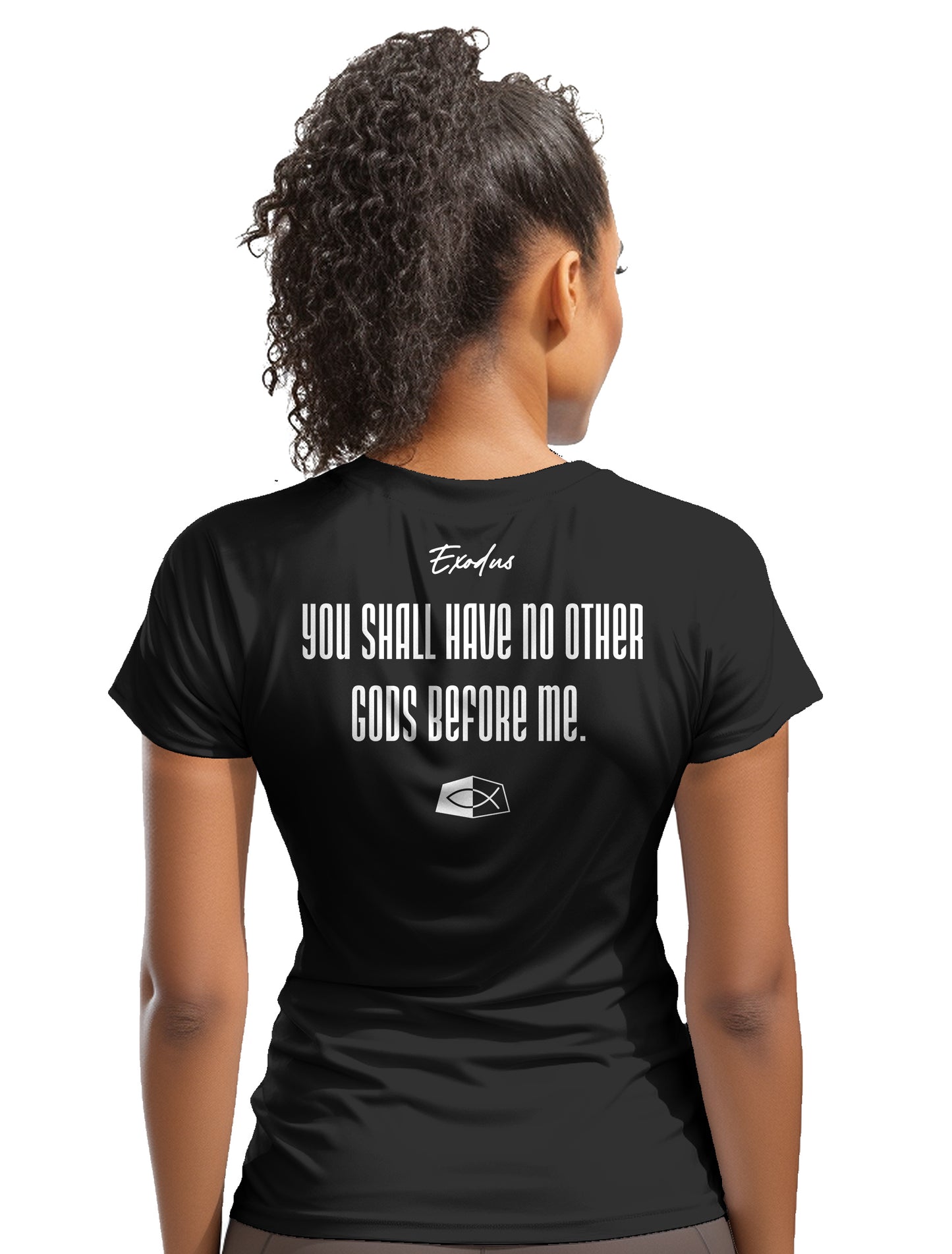 Exoodus 20:3- Women's short sleeve fitted tee