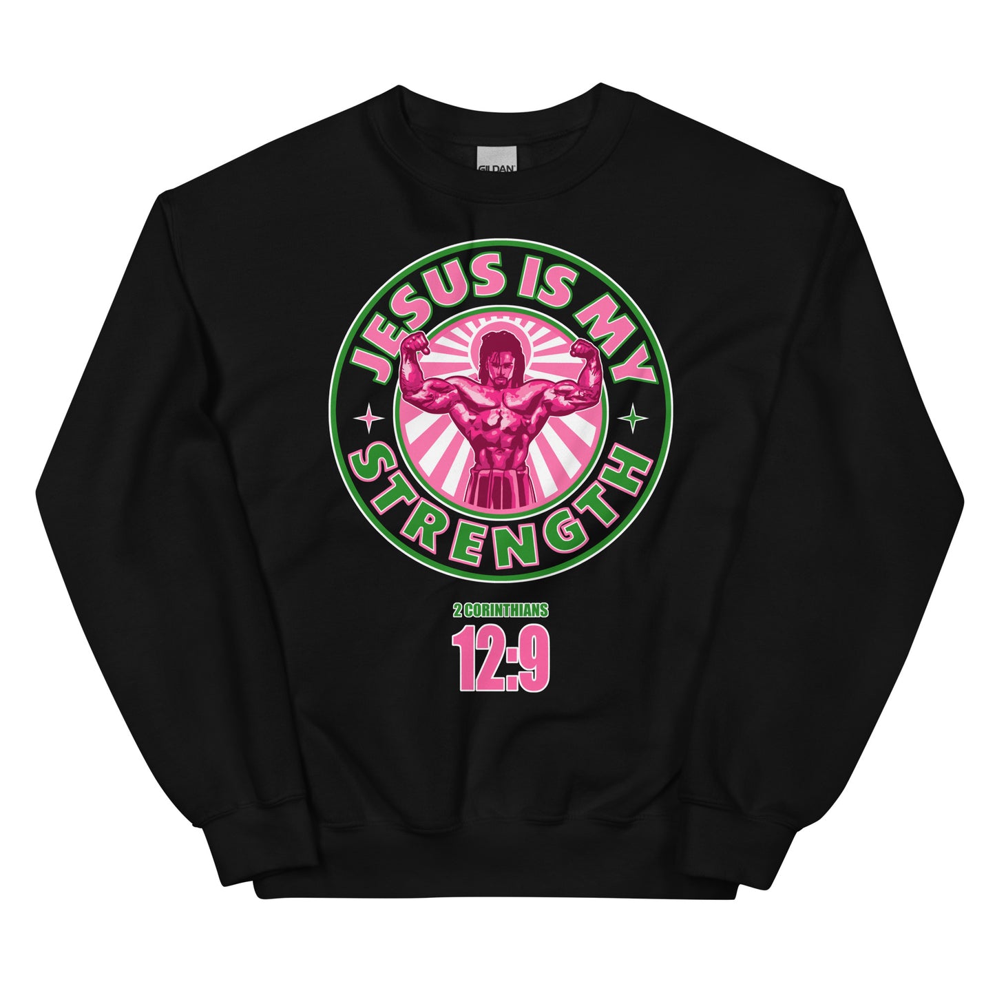 Jeseus is my Strength. 2 Corinthians 12:9- Women’s premium Unisex sweatshirt