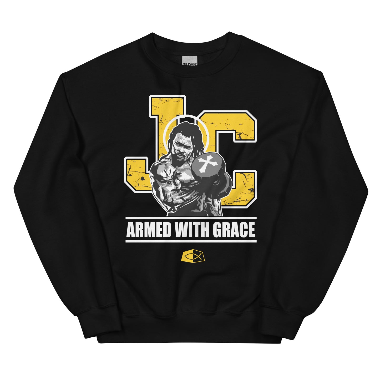 ARMED WITH GRACE- Men's premium sweatshirt