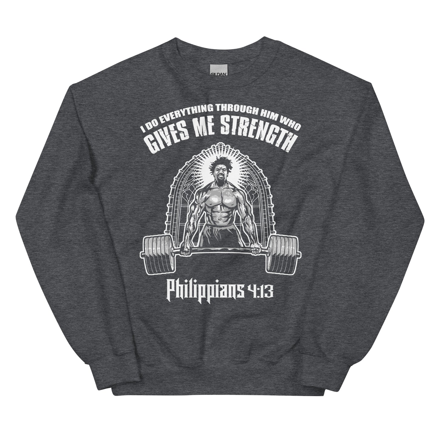 GIVES ME STRENGTH- Men's premium sweatshirt