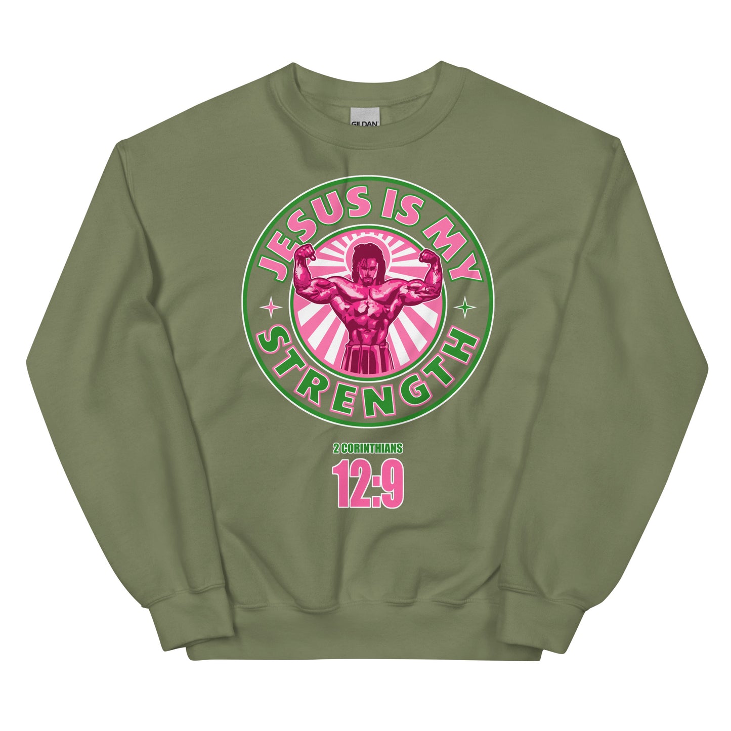 Jeseus is my Strength. 2 Corinthians 12:9- Women’s premium Unisex sweatshirt