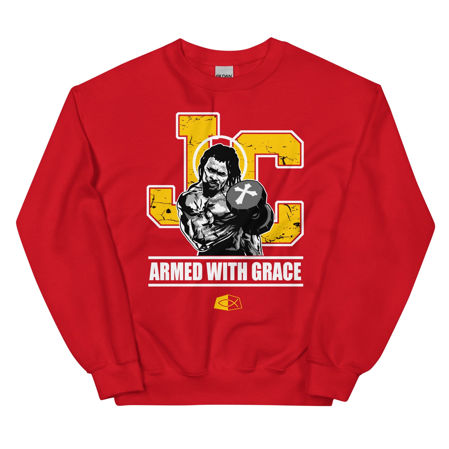 ARMED WITH GRACE- Men's premium sweatshirt