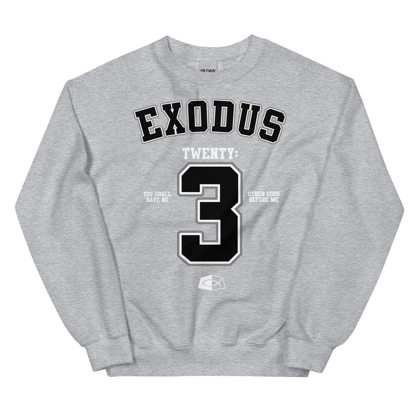 Exodus 20:3 - Men's premium sweatshirt