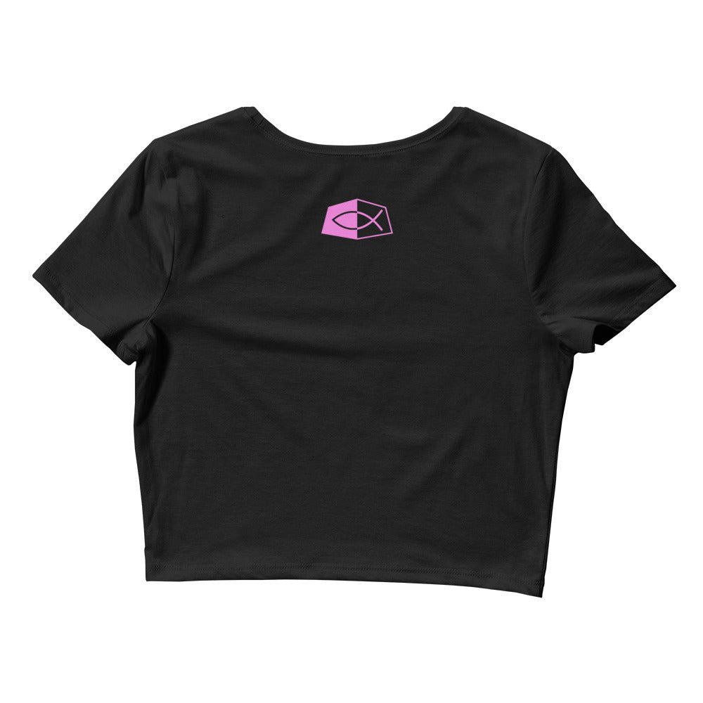 'SHE' JOSHUA 1:9 - Women’s Crop Tee