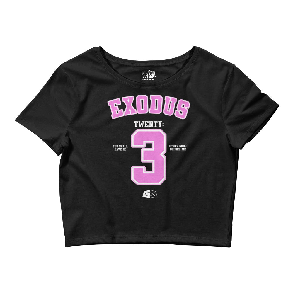 Exodus 20:3 - Women’s Crop Tee