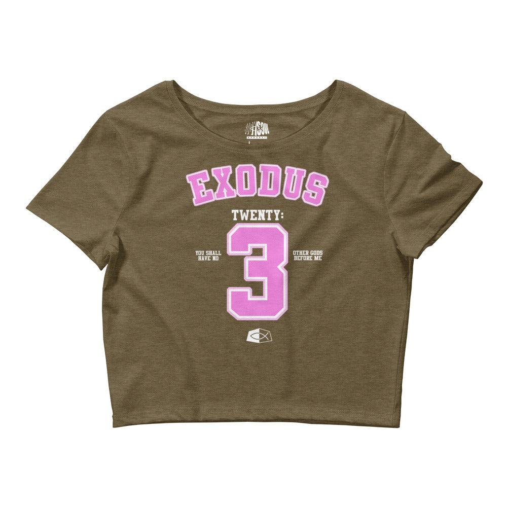 Exodus 20:3 - Women’s Crop Tee