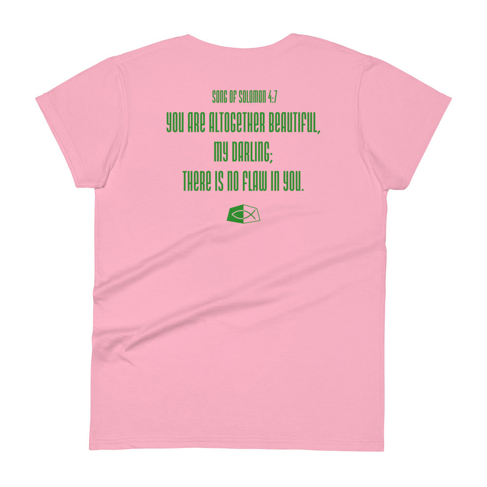Faith Matthew 21:22- Women's short sleeve fitted tee