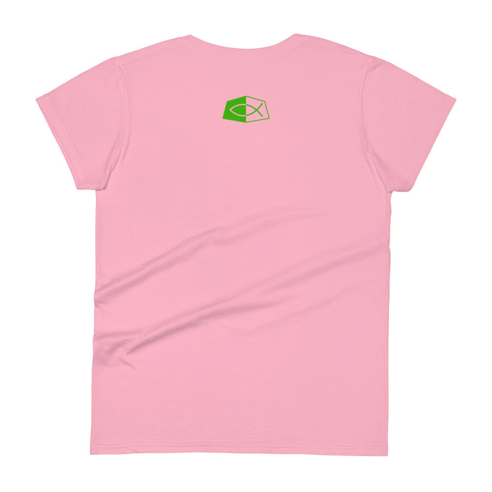Jeseus is my Strength 2 Corinthians 12:9- Women's short sleeve fitted tee