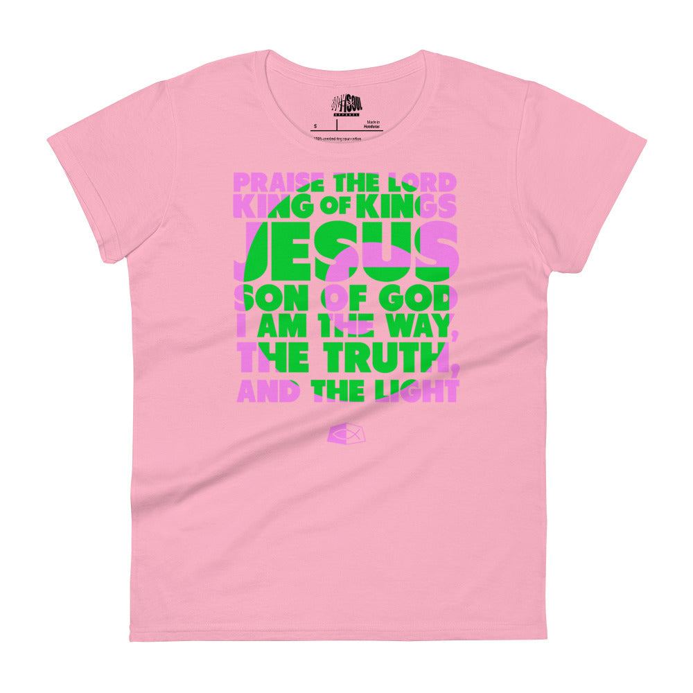 SON OF GOD - Women's short sleeve fitted tee