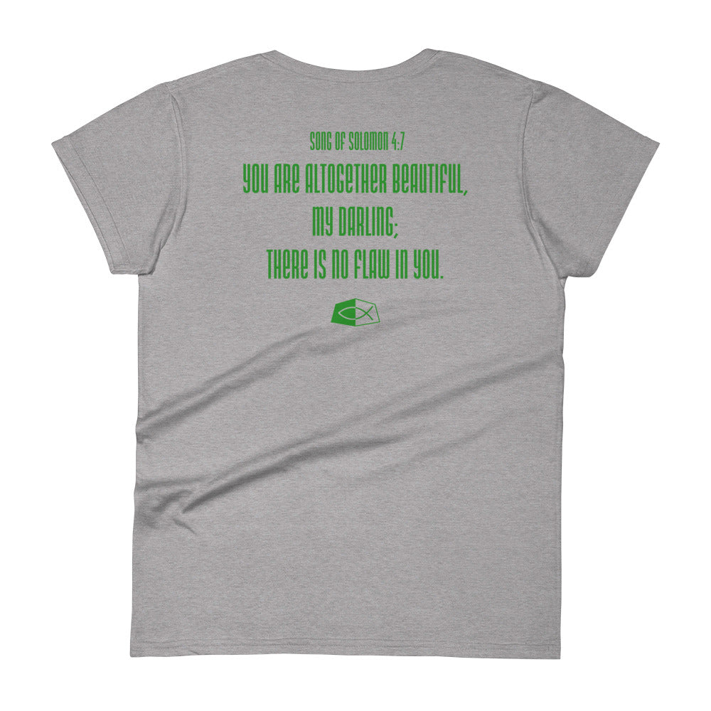 Faith Matthew 21:22- Women's short sleeve fitted tee