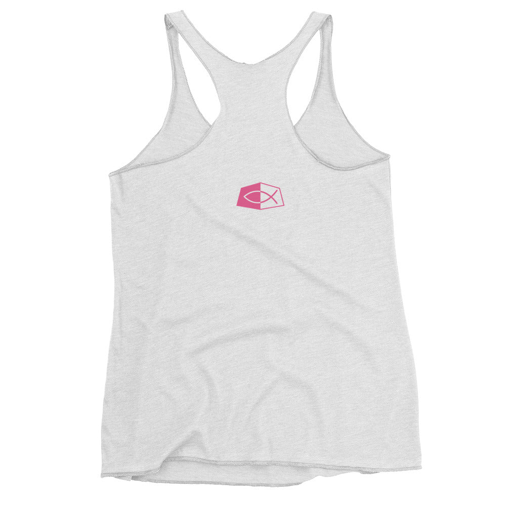 Jesus Is My Stregnth 2 Corinthians 12:9 - Women's Racerback Tank Top
