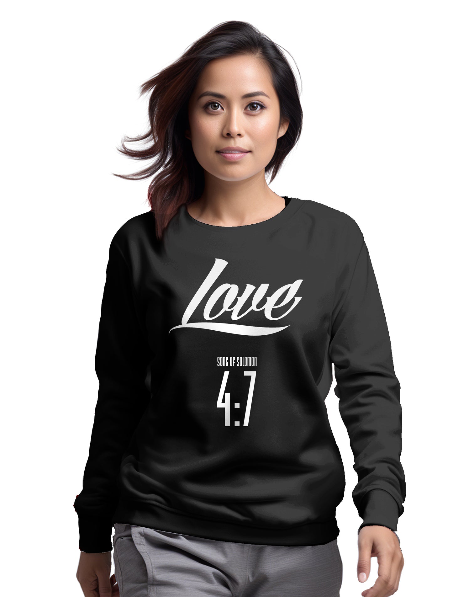 Love     Song of Solomon 4:7- Women’s premium Unisex sweatshirt
