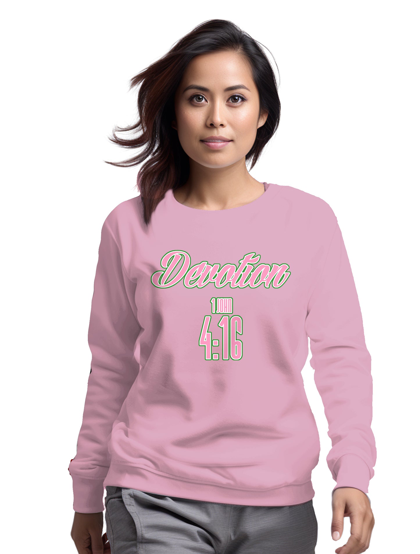 Devotion 1 John 4:16- Women’s premium Unisex sweatshirt