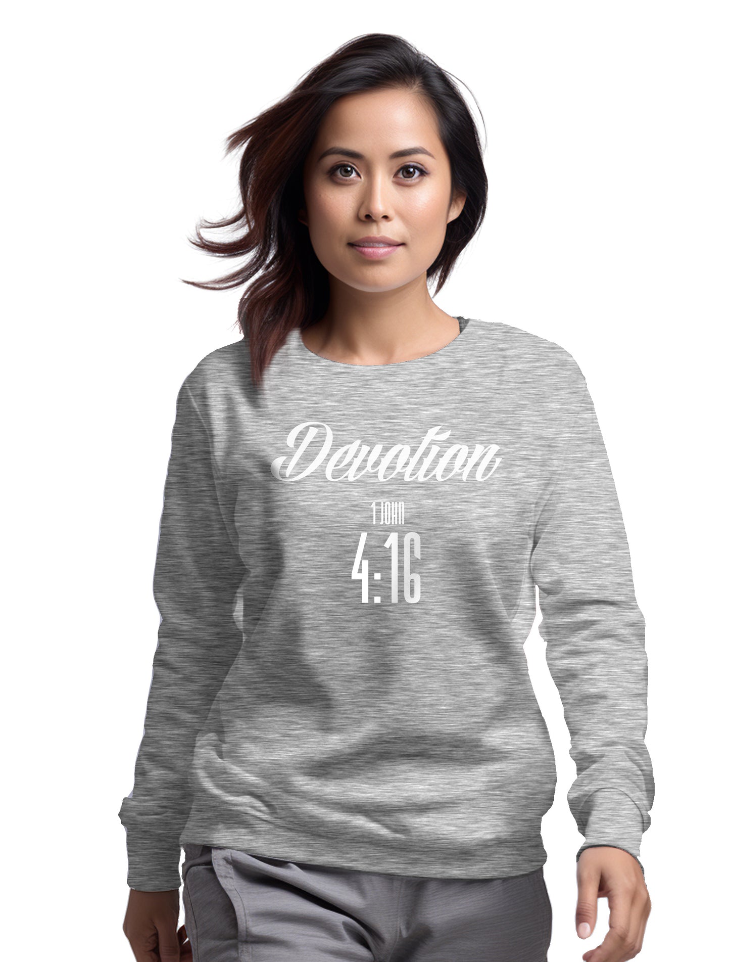 DEVOTION 1 John 4:16- Women’s premium Unisex sweatshirt
