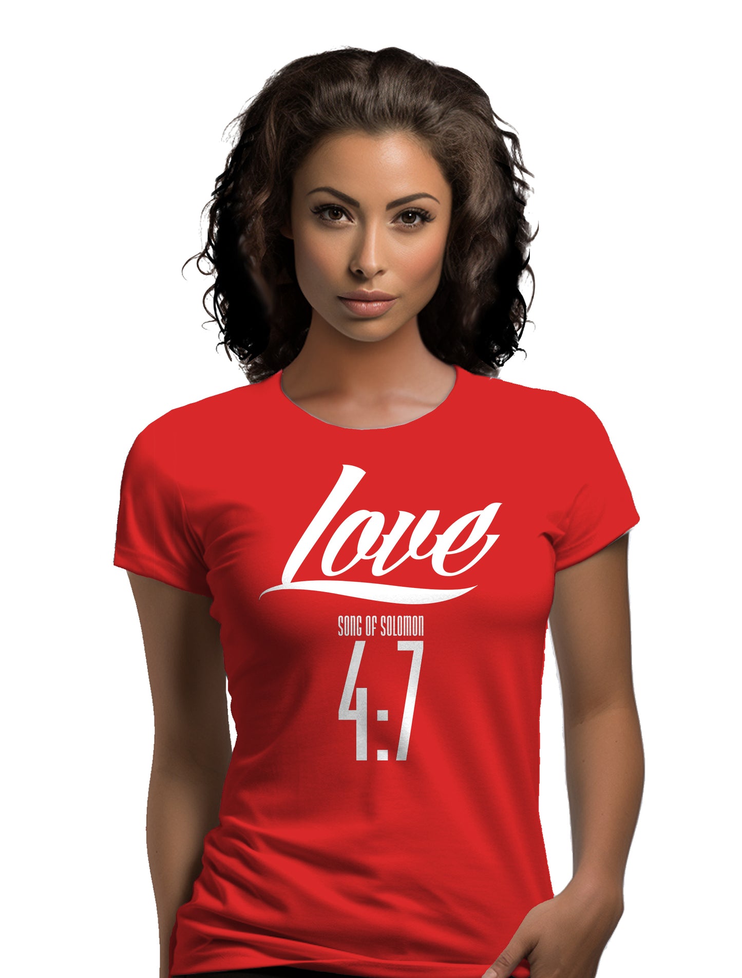 Love   Song of Solomon 4:7- Women's short sleeve fitted tee