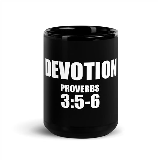 DEVOTION   PROVERBS 3:5-6 - Ceramic mug