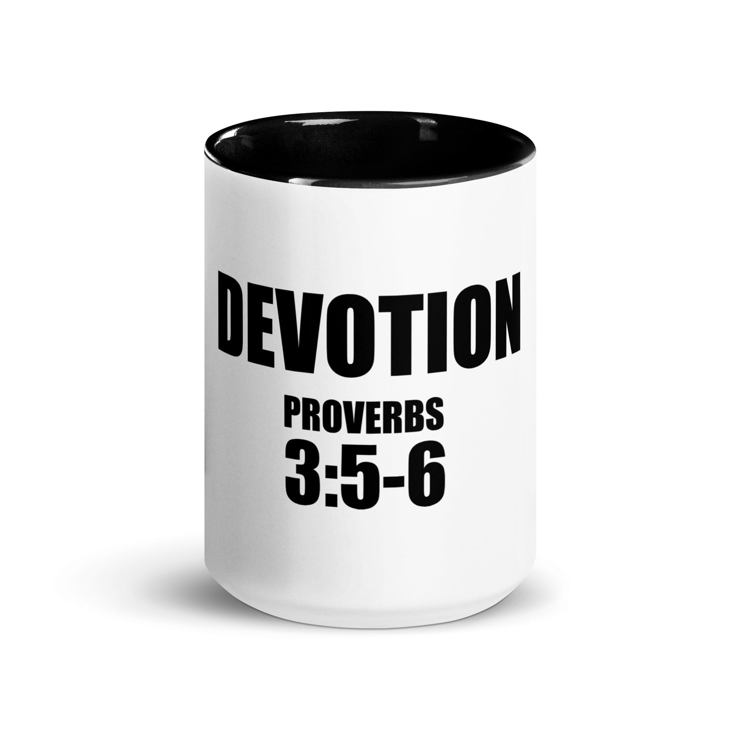 DEVOTION      PROVERBS 3:5-6 - Ceramic mug